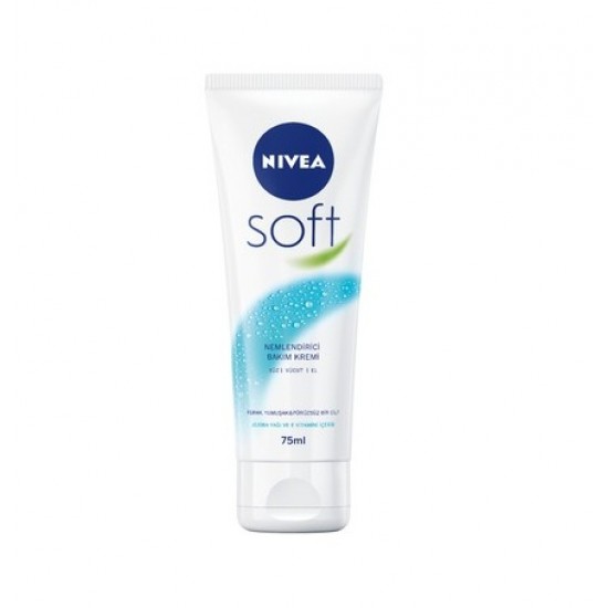 کرم مرطوب کننده نیوا Nivea Soft Moisturizing Face, Body And Hand Cream حجم 75 میل