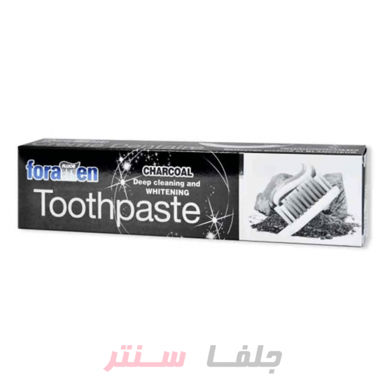 خمیر دندان اسپانیایی فورامن Foramen Charcoal حاوی عصاره زغال فعال 75 میل