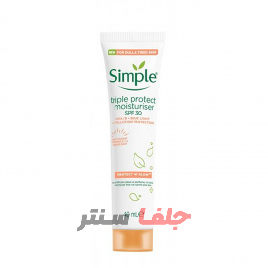 ضدآفتاب سیمپل SIMPLE اس پی اف 30 حجم 40 میل