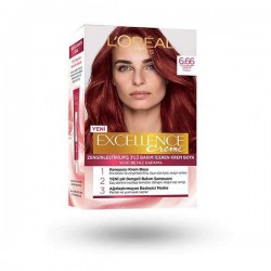 رنگ موی لورال شماره 6.66رنگ شرابی loreal excellence رنگ موی لورال شماره 6.66رنگ شرابی loreal excellence