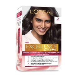 رنگ موی لورال شماره 2 رنگ مشکی loreal excellence رنگ موی لورال شماره 2 رنگ مشکی loreal excellence