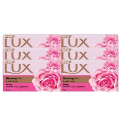 صابون لوکس Lux Glowing عصاره گل رز 6 عدد 170گرمی صابون لوکس Lux Glowing عصاره گل رز 6 عدد 170گرمی