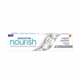 خمیر دندان سنسوداین SENSODYNE ضد حساسیت وسفید کننده ملایم روزانه مدل NOURISH حجم 50 میل خمیر دندان سنسوداین SENSODYNE ضد حساسیت وسفید کننده ملایم روزانه مدل NOURISH حجم 50 میل