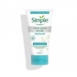 اسکراب لایه بردار و مات کننده پوست چرب سیمپل SIMPLE اسکراب لایه بردار و مات کننده پوست چرب سیمپل SIMPLE