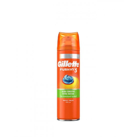 ژل اصلاح ژیلت فیوژن GILLETTE FUSION مدل ULTRA SENSITIVE حجم 200 میل