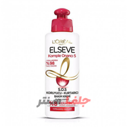 کرم مو تقویت و ترمیم کننده 5 کاره لورال LOREAL حجم 200 میل کرم مو تقویت و ترمیم کننده 5 کاره لورال LOREAL حجم 200 میل