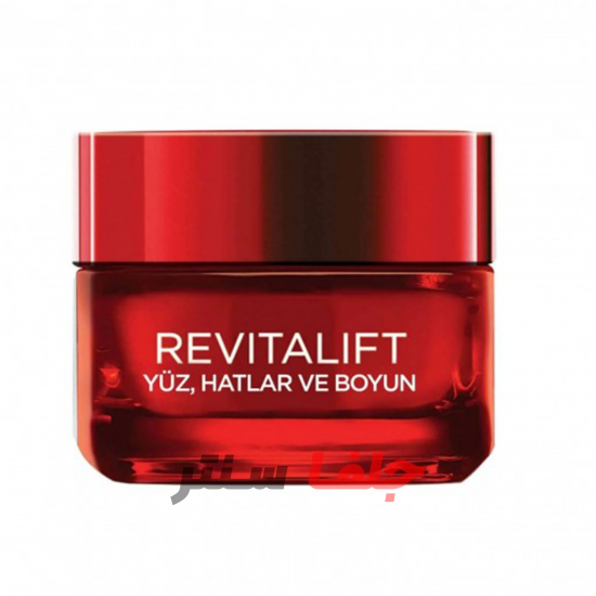 کرم ضد چروک و لیفت صورت و گلو لورال LOREAL REVITALIFT حجم 50 میل