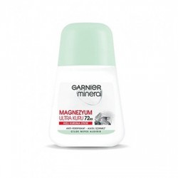 رول ضد تعریق زنانه گارنیر GARNIER مدل MAGNEZYUM ULTRA KURU حجم 50 میل رول ضد تعریق زنانه گارنیر GARNIER مدل MAGNEZYUM ULTRA KURU حجم 50 میل