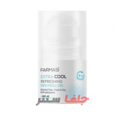 رول دئودورانت ضد تعریق 24 ساعته فارماسی مدل FARMASI EXTRA COOL حجم 50 میل رول دئودورانت ضد تعریق 24 ساعته فارماسی مدل FARMASI EXTRA COOL حجم 50 میل