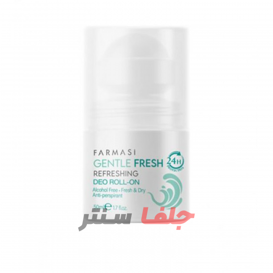 رول دئودورانت ضد تعریق24ساعته فارماسی مدلFARMASI GENTLE FRESHحجم50میل