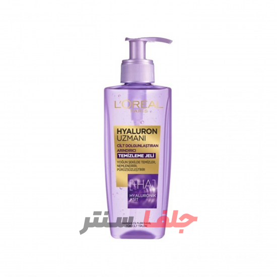 ژل شستشوی آبرسان هیالورونیک اسید لورال LOREAL HYALURON UZMANI حجم 200 میل