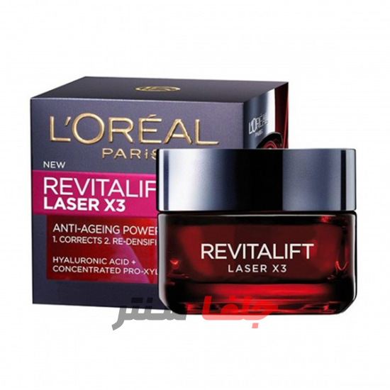 کرم روز ضد چروک لیفت لیزر لورال LOREAL REVITALIFT LASER X3 حجم 50 میل کرم روز ضد چروک لیفت لیزر لورال LOREAL REVITALIFT LASER X3 حجم 50 میل
