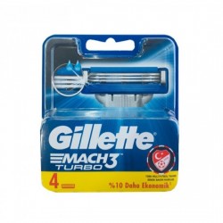 یدک ژیلت GILLETTE MACH 3 سه لبه بسته 4 عددی یدک ژیلت GILLETTE MACH 3 سه لبه بسته 4 عددی
